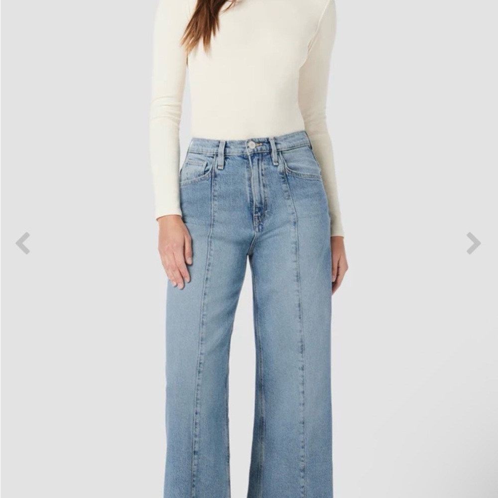 Hudson James high waist wide leg jeans nwt Caribbean breeze wash size 26